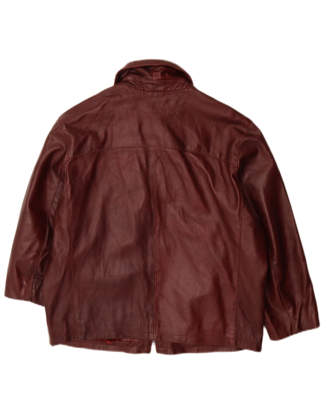 Vintage Womens Leather Jacket IT 46 Large Brown Leather