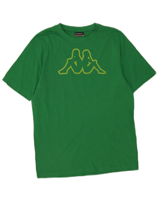Kappa Mens Graphic T-Shirt Top Medium Green Cotton