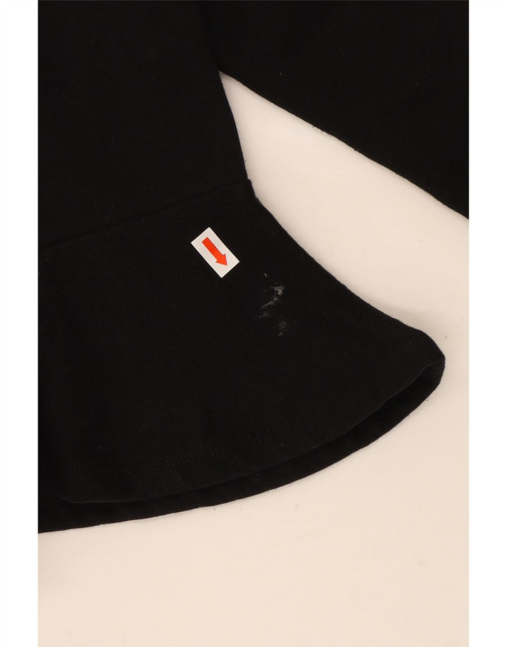 ZARA Womens Oversized Crop Sweatshirt Jumper UK 10 Small Black Vintage Zara and Second-Hand Zara from Messina Hembry 