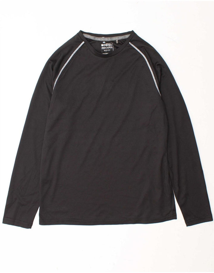 MOUNTAIN WAREHOUSE Mens Top Long Sleeve Small Black Polyester