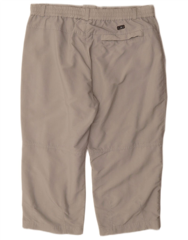 Adidas Mens Capri Trousers W32 L21 Grey Polyamide