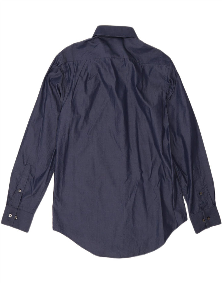 Calvin Klein Mens Slim Fit Shirt Large Navy Blue