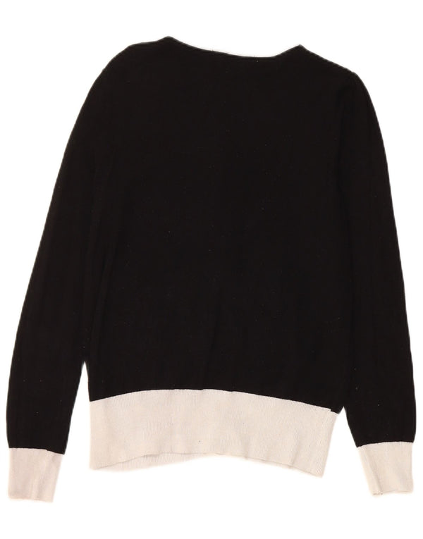 Marks & Spencer Womens Cardigan Sweater UK 10 Samll Black Colourblock