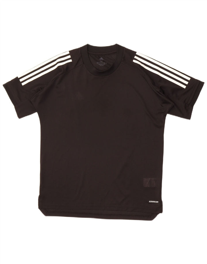 Adidas Mens Aeroready T-Shirt Top Medium Black Polyester