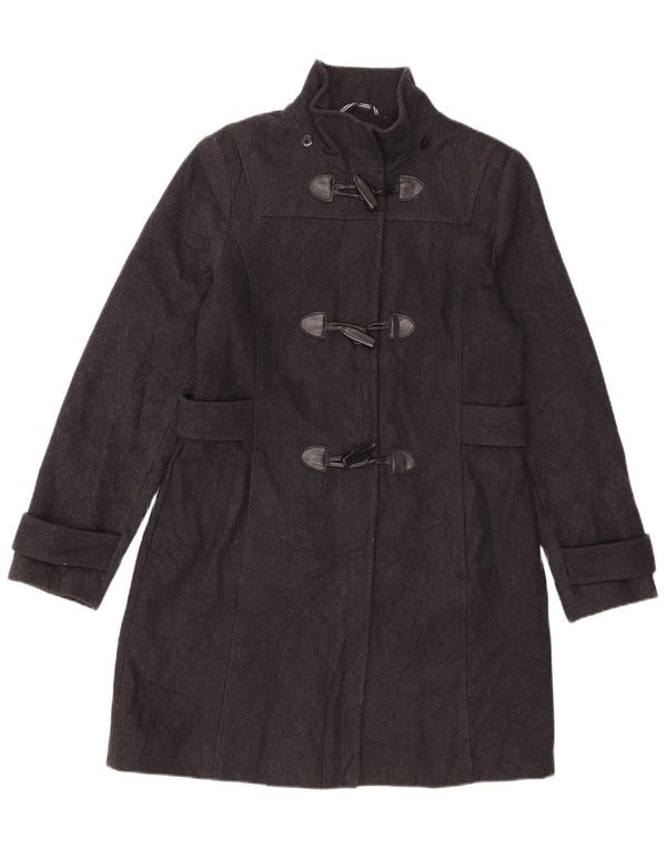 Nautica Dame Duffel Coat UK 14 Medium Sort Uld