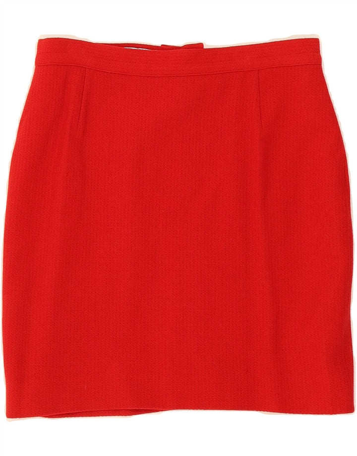 CRISTINA DE BRAUD Womens Pencil Skirt W28 Medium Red Vintage Cristina De Braud and Second-Hand Cristina De Braud from Messina Hembry 