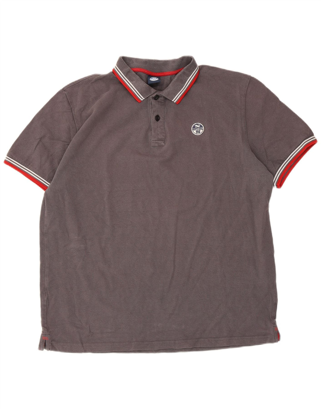 North Sails Herre poloshirt XL Grå Bomuld
