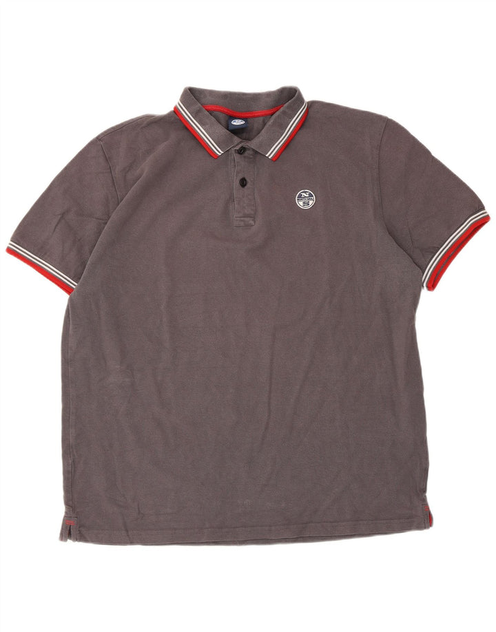 North Sails Herre poloshirt XL Grå Bomuld