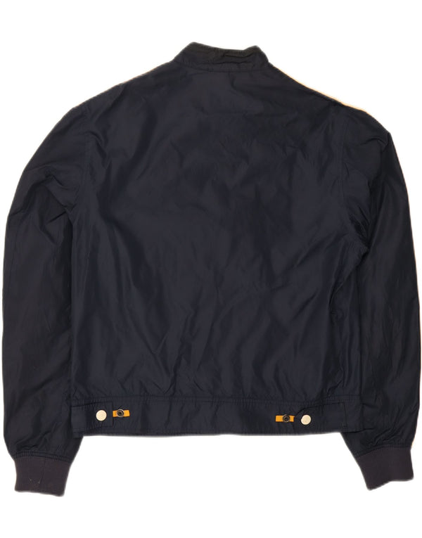GAS Mens Bomber Jacket UK 38 Medium Navy Blue Colourblock