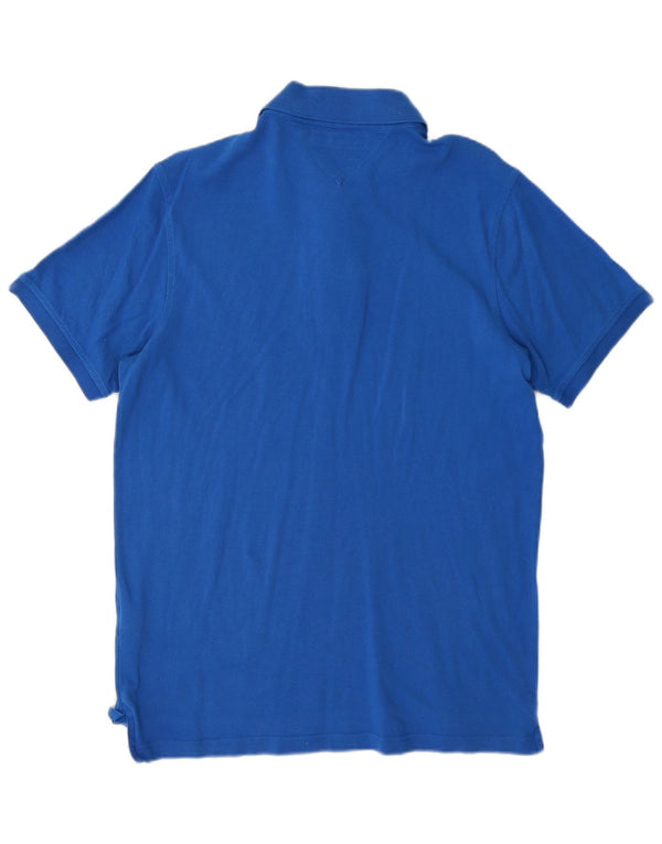 Camisa polo masculina Tommy Hilfiger Slim Fit XL azul algodão
