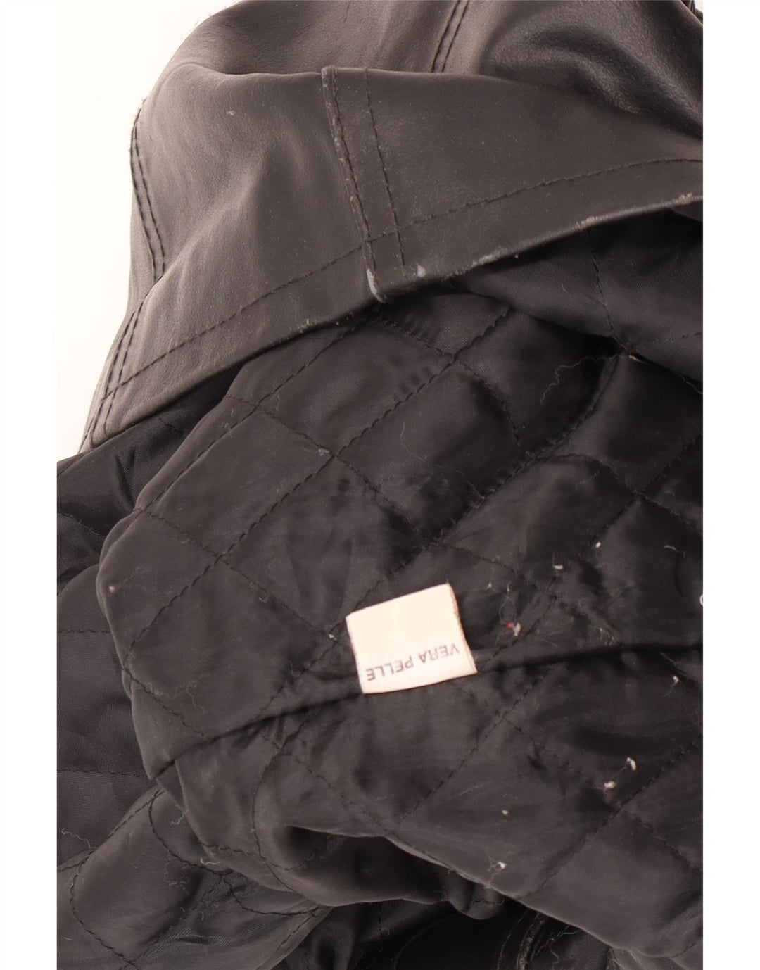 Bayside Chaqueta de cuero para mujer UK 10 Small Black