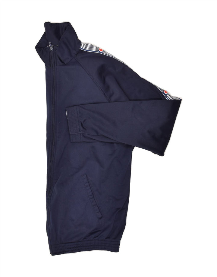 CHAMPION Mens Tracksuit Top Jacket Large Navy Blue Polyester Vintage Champion and Second-Hand Champion from Messina Hembry 