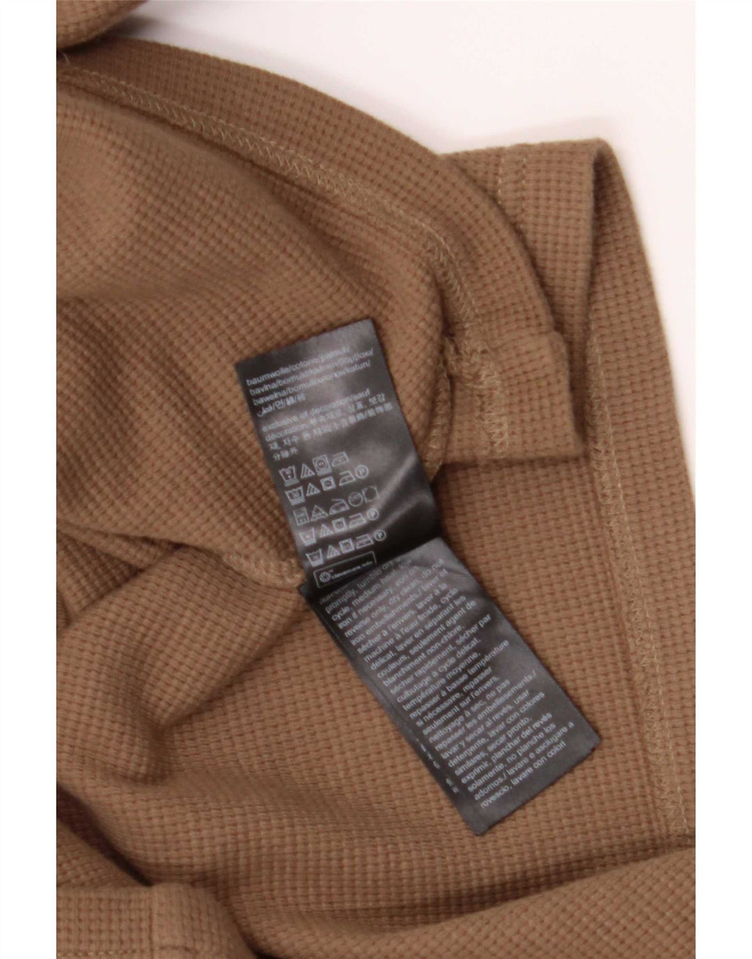Calvin Klein Mens Top Long Sleeve 2XL Brown Cotton