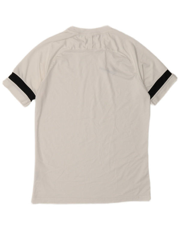 Nike Herre T-shirt Top Medium White Polyester Sports