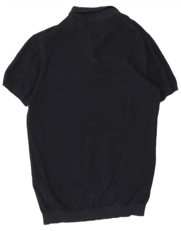 Massimo Dutti Polo Homme Grand Bleu Marine Coton