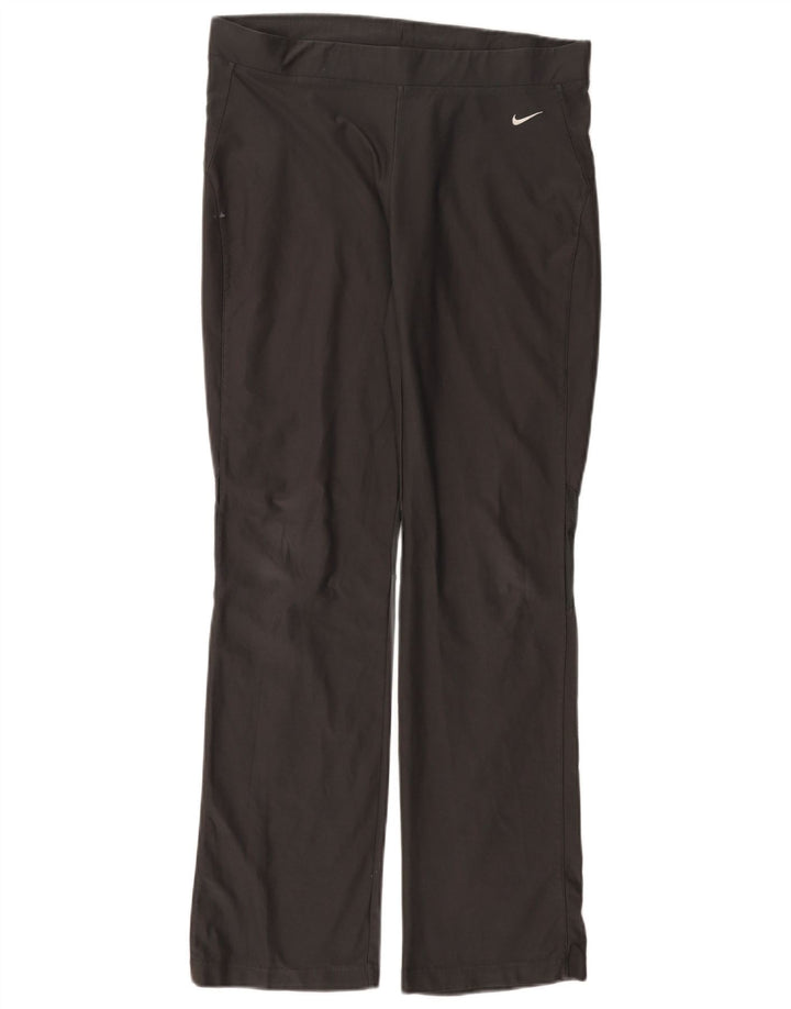 Nike Damen-Trainingshose US 8/10 Mittelgraues Polyester