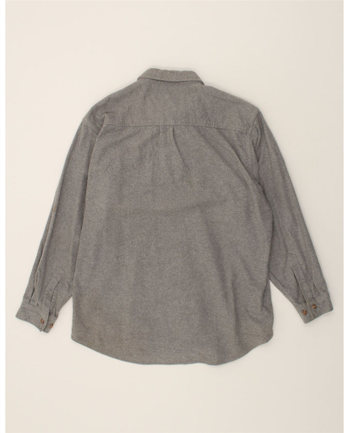 VINTAGE Mens Shirt XL Grey Cotton Vintage Vintage and Second-Hand Vintage from Messina Hembry 