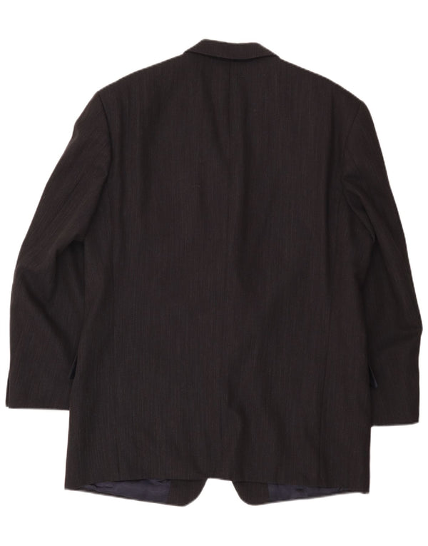 Giacca blazer da uomo a 3 bottoni Daniel Hechter UK 40 grande lana vergine blu navy