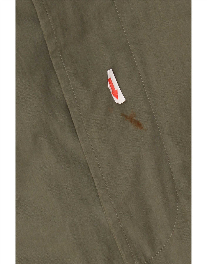 Hugo Boss Damenmantel EU 54 2XL Khaki Baumwolle