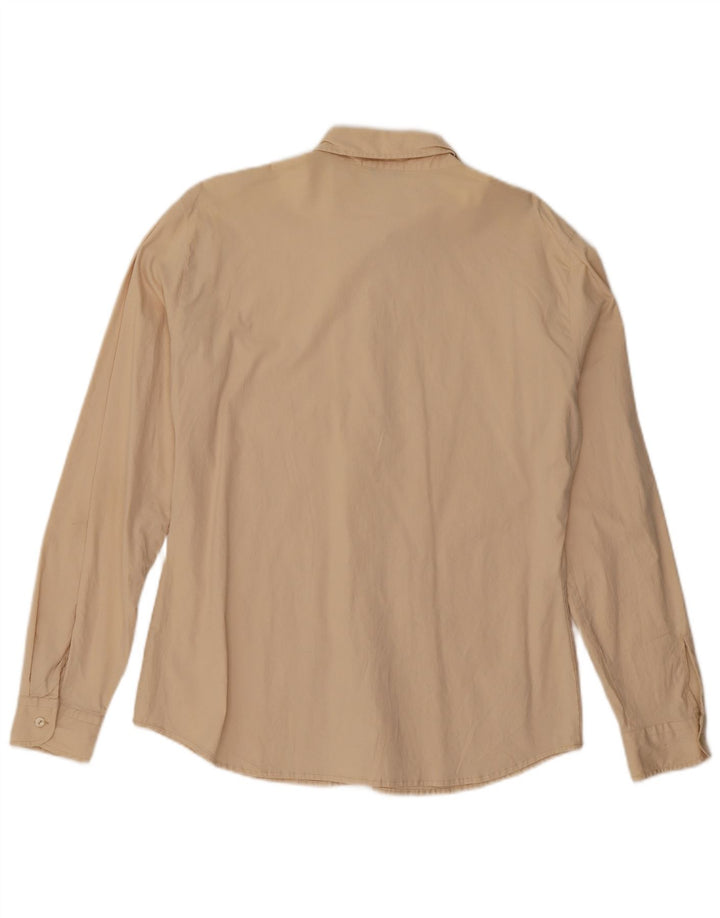 Benetton Womens Shirt UK 16 Large Beige