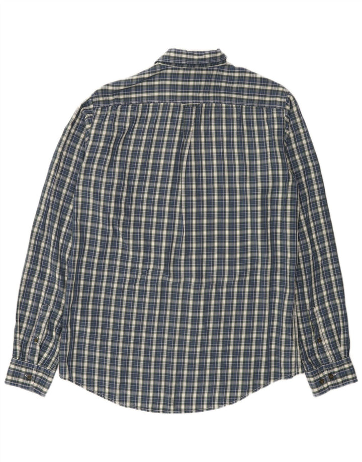 Fjall Raven Mens Regular Fit Shirt Large Blue Check Lyocell