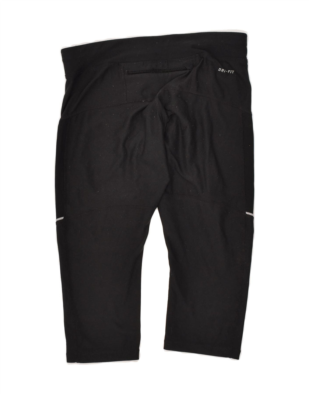 NIKE Womens Capri Leggings UK 8 Small Black Polyester | Vintage Nike | Thrift | Second-Hand Nike | Used Clothing | Messina Hembry 