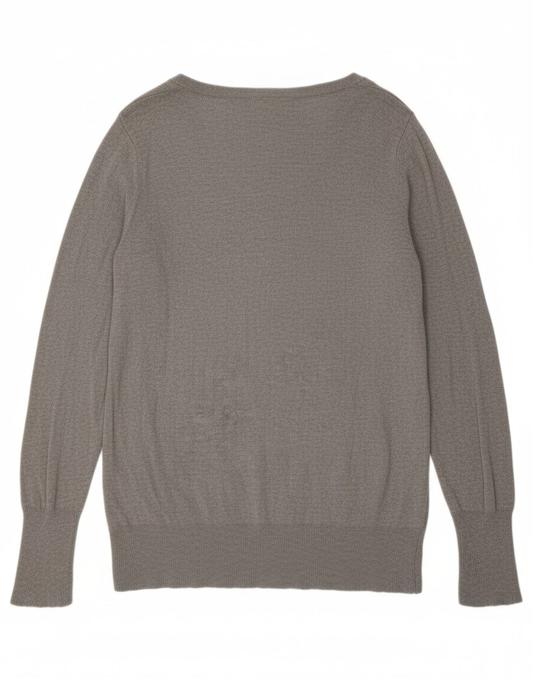 MOSSIMO Womens Oversized V-Neck Jumper Sweater US 2 XS Grey Nylon