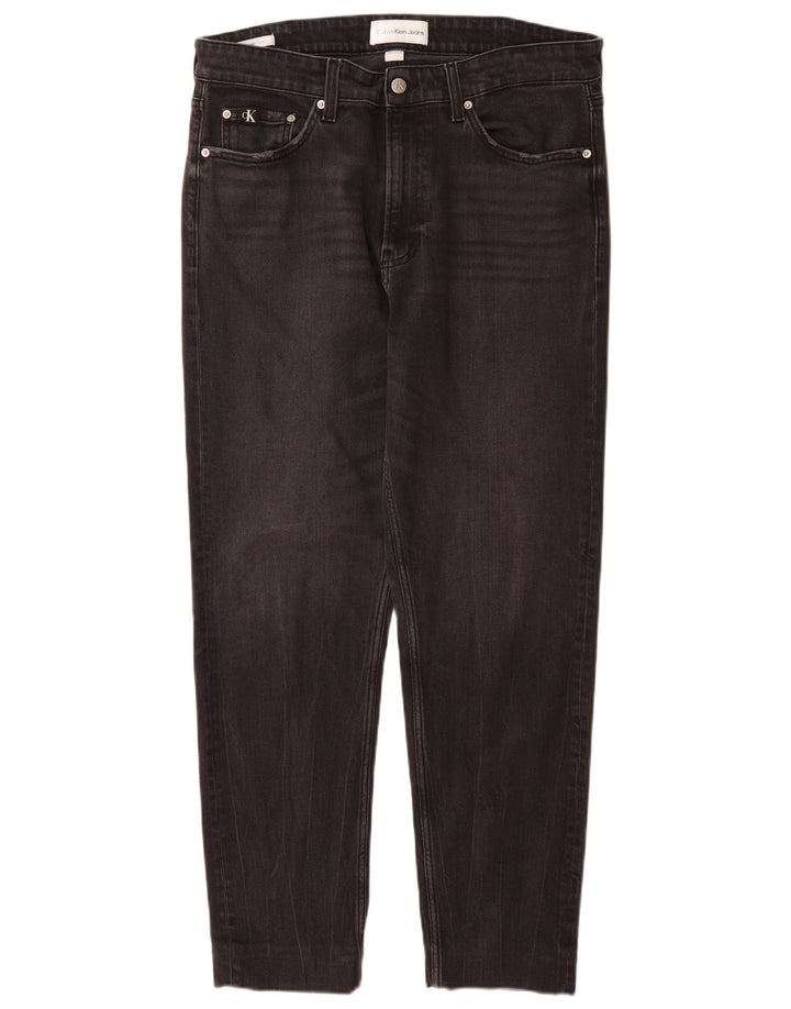CALVIN KLEIN Mens Tapered Jeans W32 L29  Black
