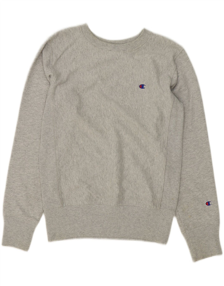 CHAMPION Mens Sweatshirt Jumper Small Grey Cotton Vintage Champion and Second-Hand Champion from Messina Hembry 