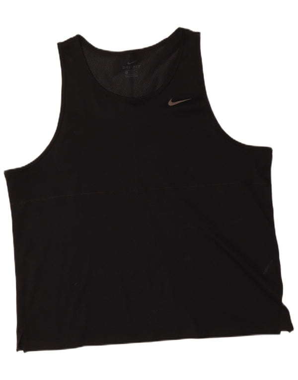 Nike Herren Dri Fit Weste Top 2XL Schwarz Polyester