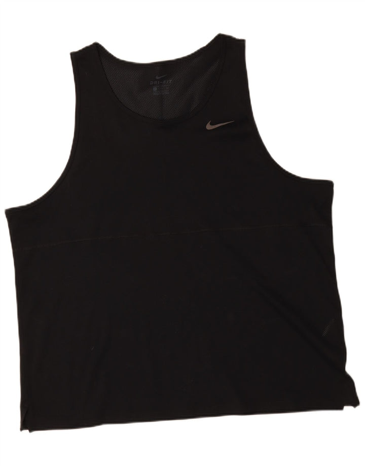 Nike Herren Dri Fit Weste Top 2XL Schwarz Polyester