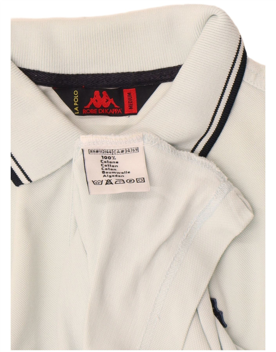 Kappa Polo Homme Bleu Moyen Coton