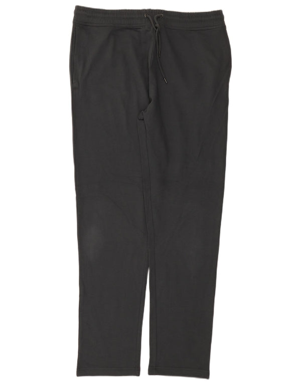 Marks & Spencer Womens Tracksuit Trousers UK 16 Large Grey Cotton