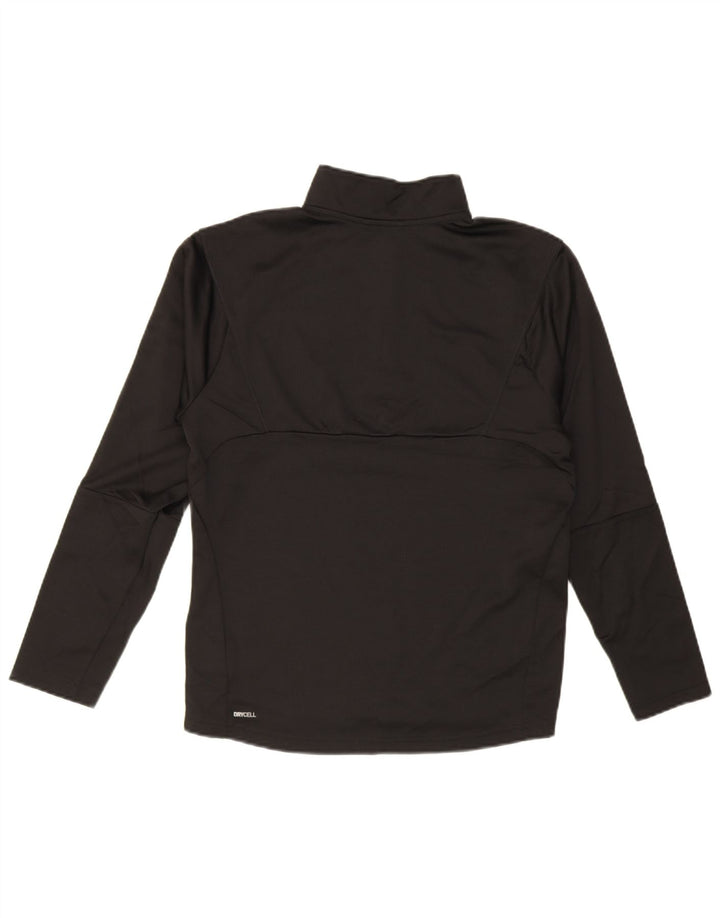 Puma Mens AS Gatineau Graphic Zip Neck Pullover Tracksuit Top Small Black