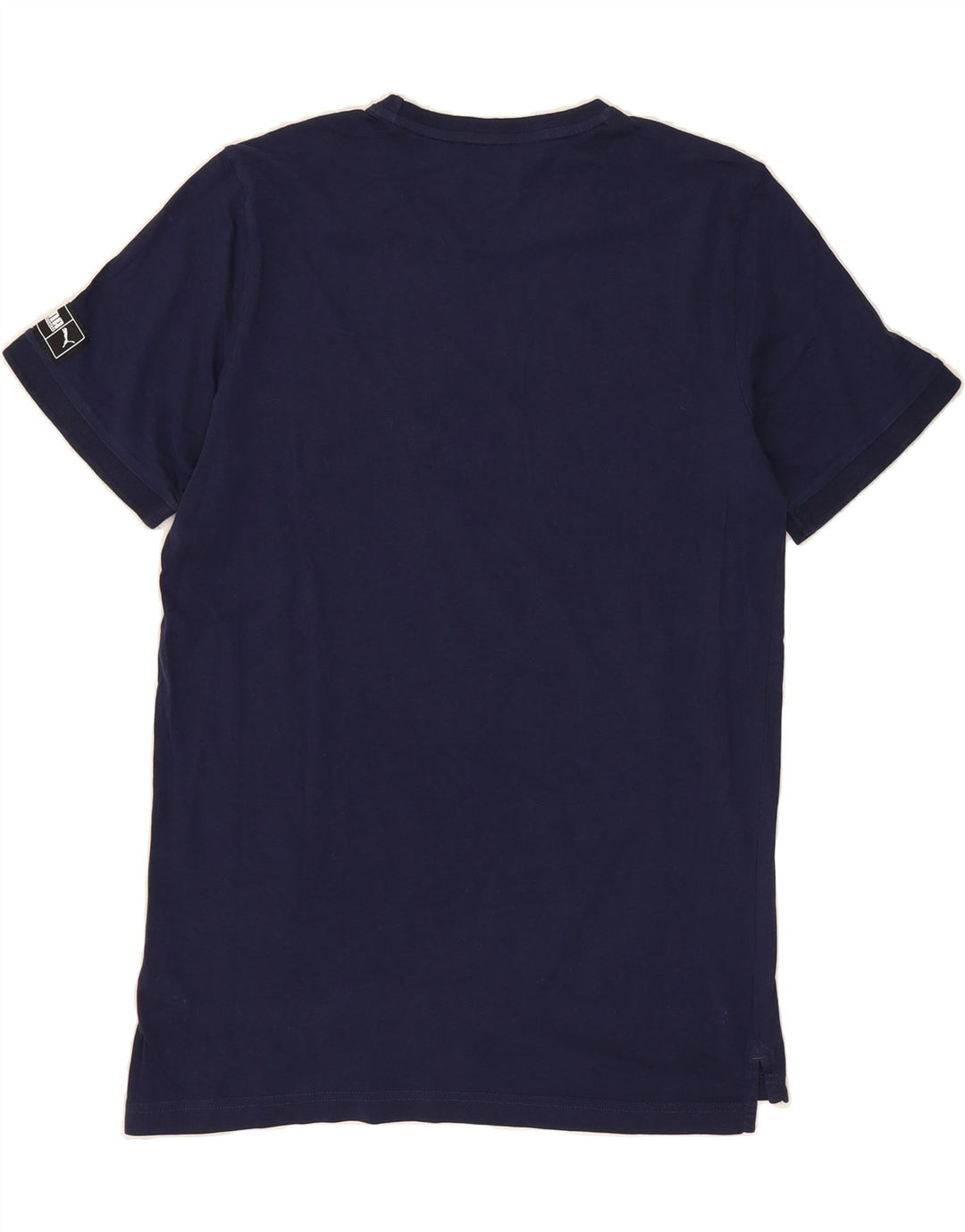 PUMA Mens Graphic T-Shirt Top Medium Navy Blue Cotton Vintage Puma and Second-Hand Puma from Messina Hembry 