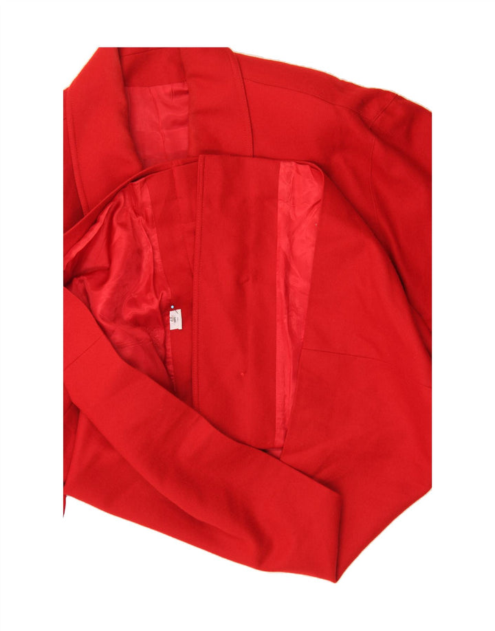 VINTAGE Womens Overcoat IT 48 XL Red Wool Vintage Vintage and Second-Hand Vintage from Messina Hembry 
