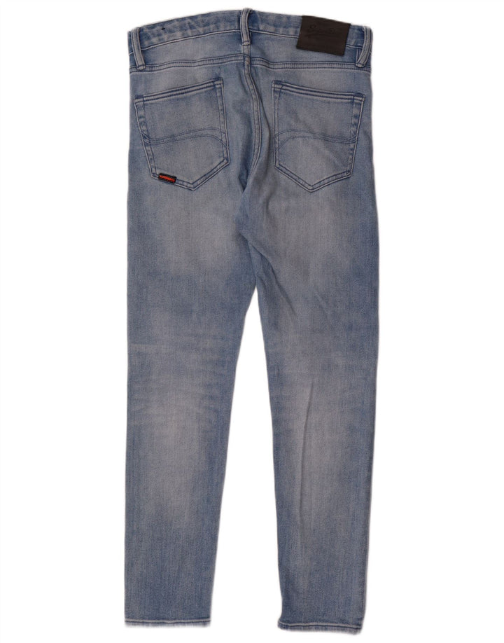 Superdry Mens Slim Jeans W30 L30 Blue Cotton