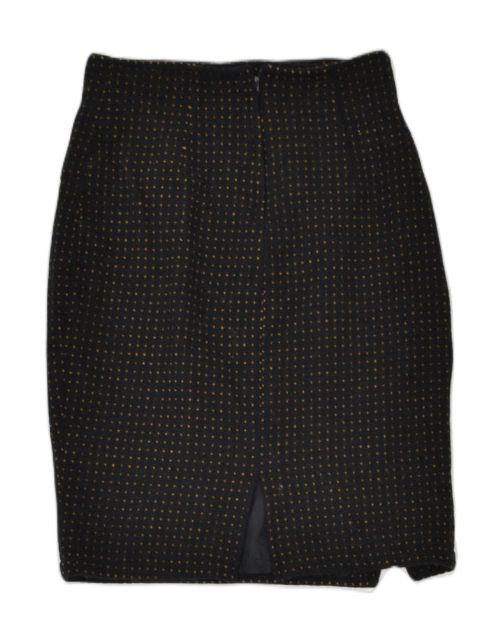 VINTAGE Womens Pencil Skirt Small W26 Black Spotted | Vintage | Thrift | Second-Hand | Used Clothing | Messina Hembry 