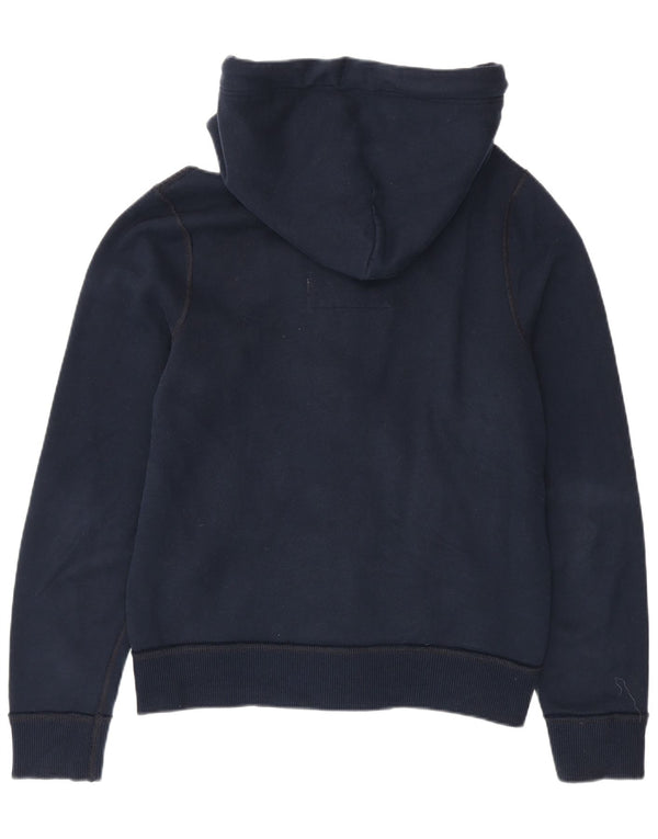 Abercrombie & Fitch Mens Graphic Hooded Tracksuit Top Jacket XL Navy Blue