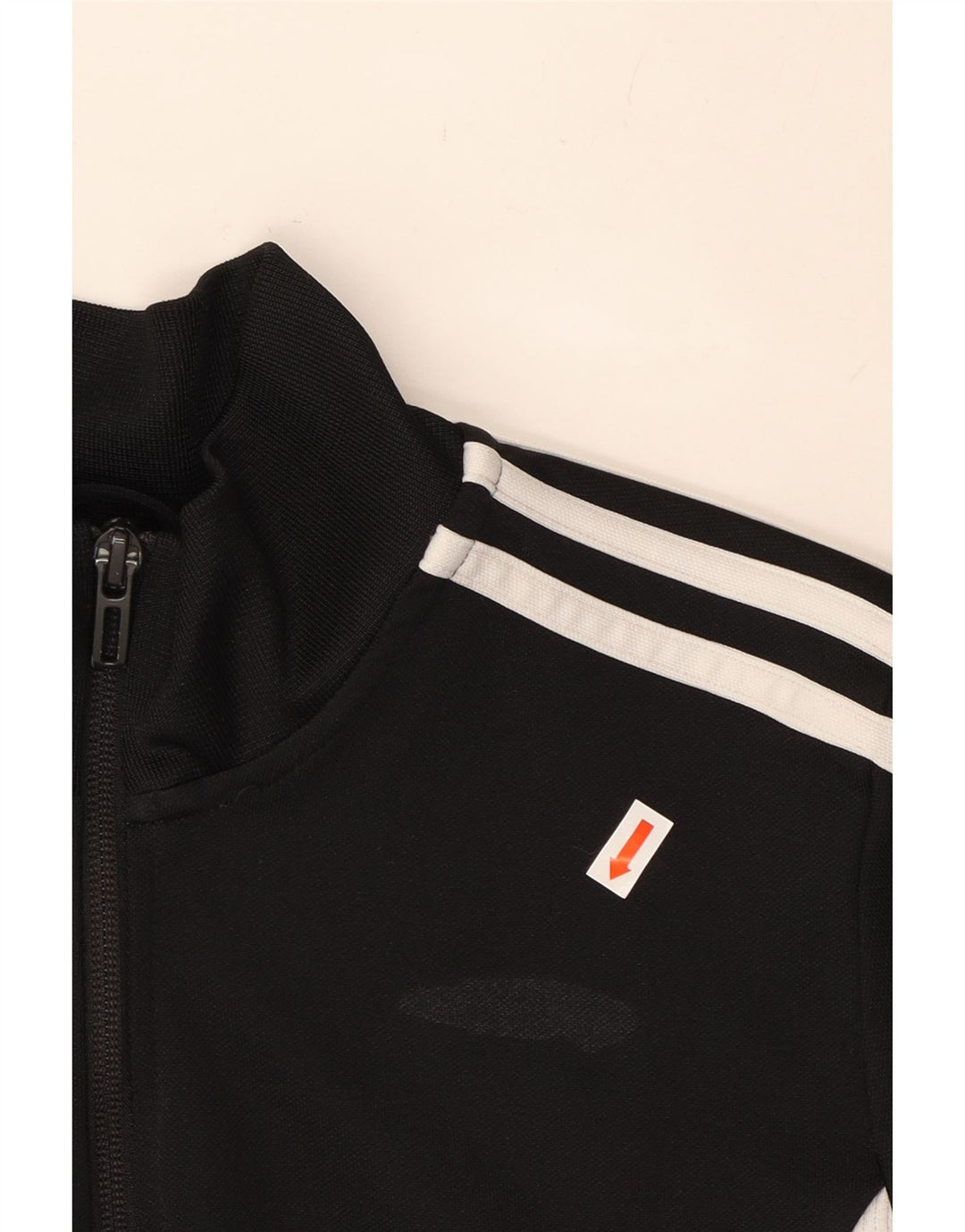 ADIDAS Boys Aeroready Tracksuit Top Jacket 13-14 Years Black Polyester
