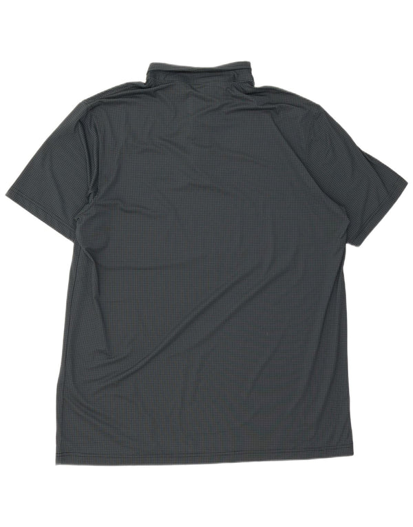 Nike Mens Dri Fit Polo Shirt 4XL Green Spotted Polyester