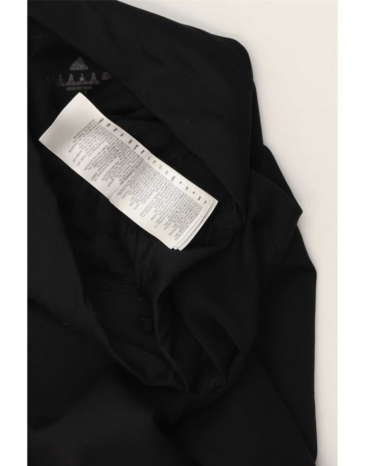 Adidas Leggings Capri para Mujer Reino Unido 8 Pequeño Poliéster Negro