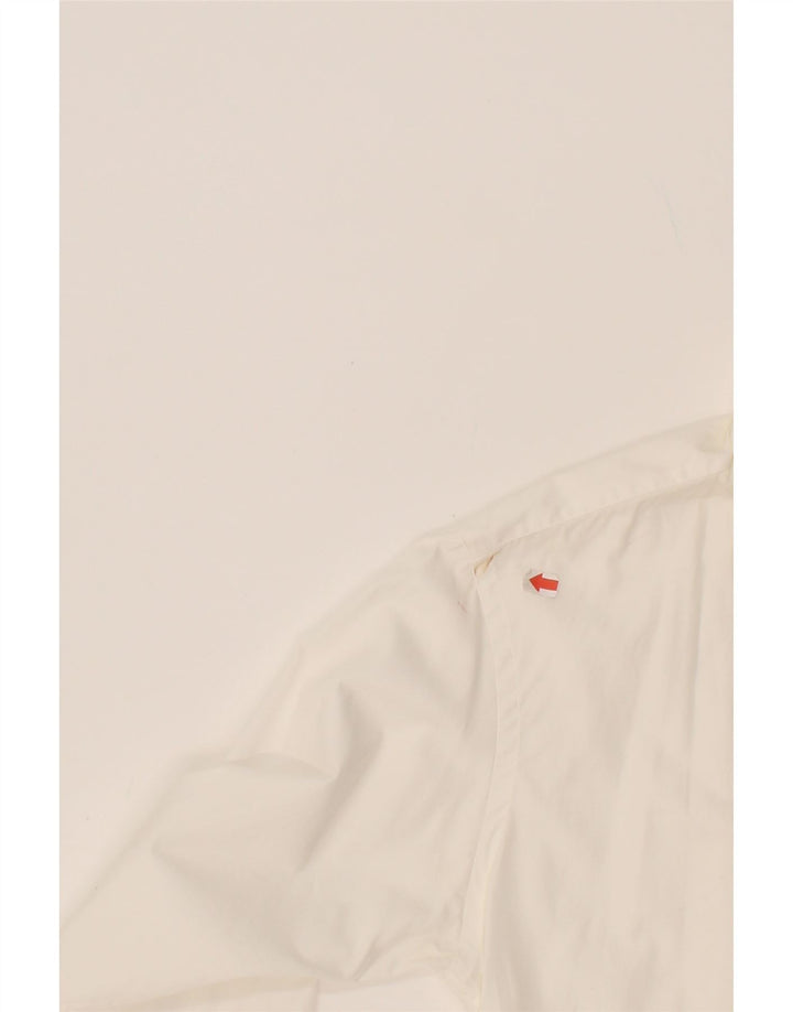 AQUASCUTUM Mens Shirt Size 16 Large White Cotton Vintage Aquascutum and Second-Hand Aquascutum from Messina Hembry 