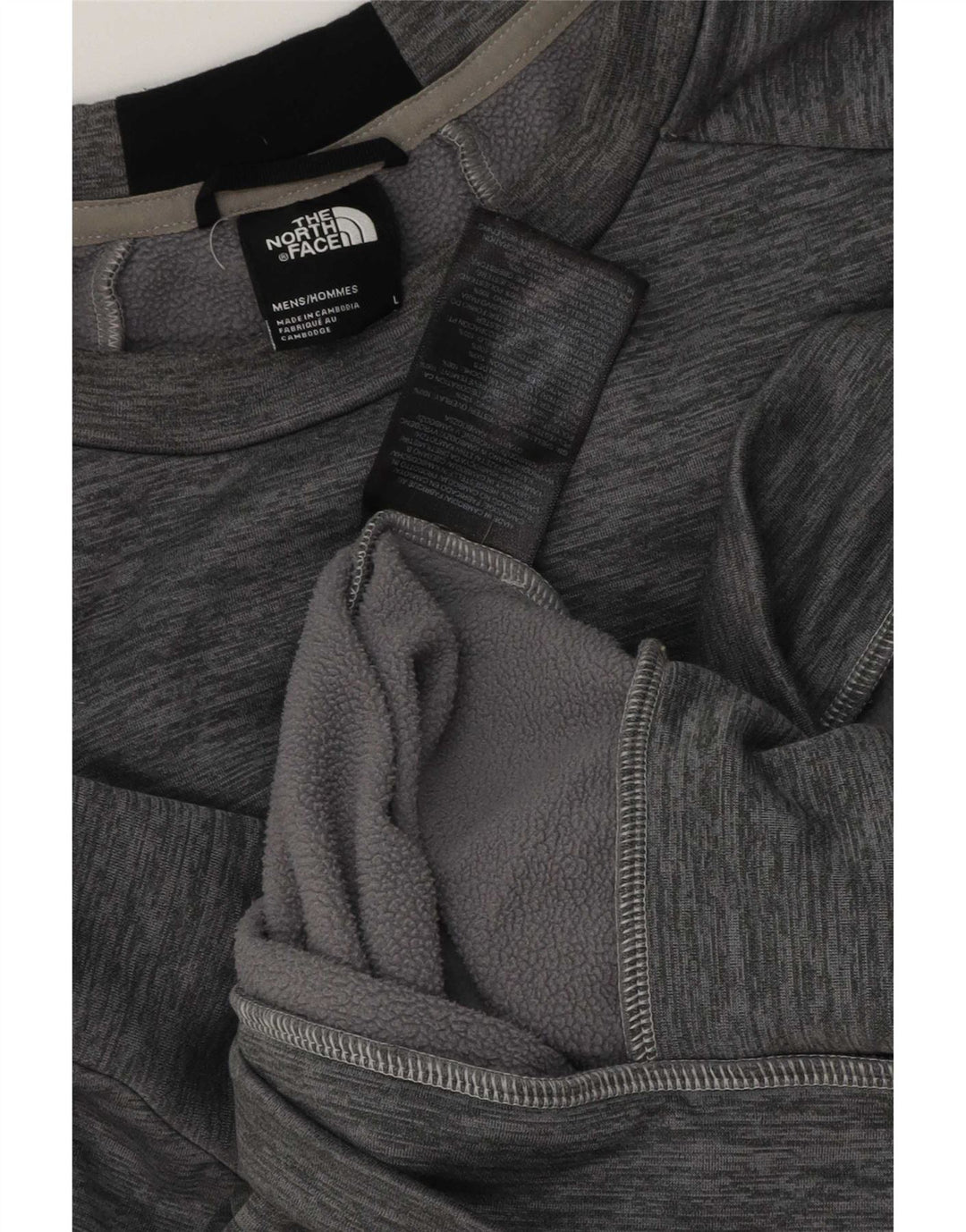 Pulover pentru bărbați The North Face, mare, gri, poliester color bloc