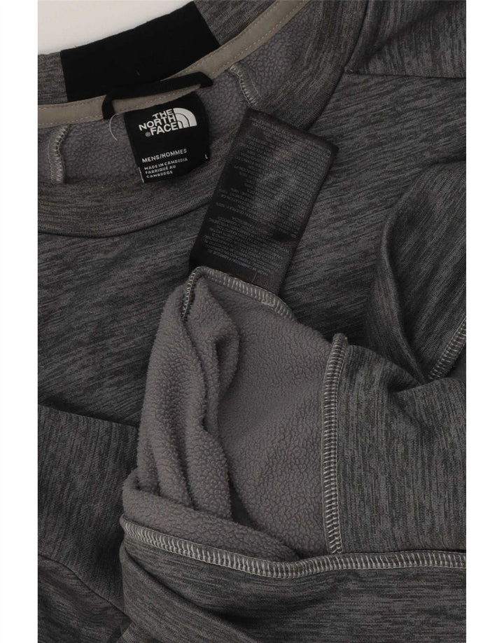 Pulover pentru bărbați The North Face, mare, gri, poliester color bloc