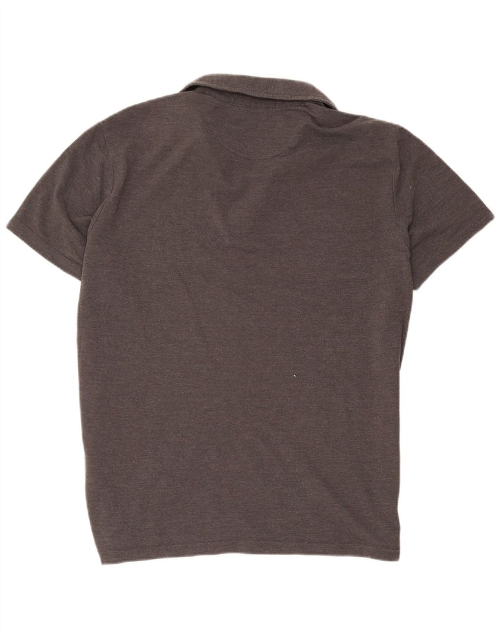 Champion Mens Polo Shirt Large Grey Flecked Cotton