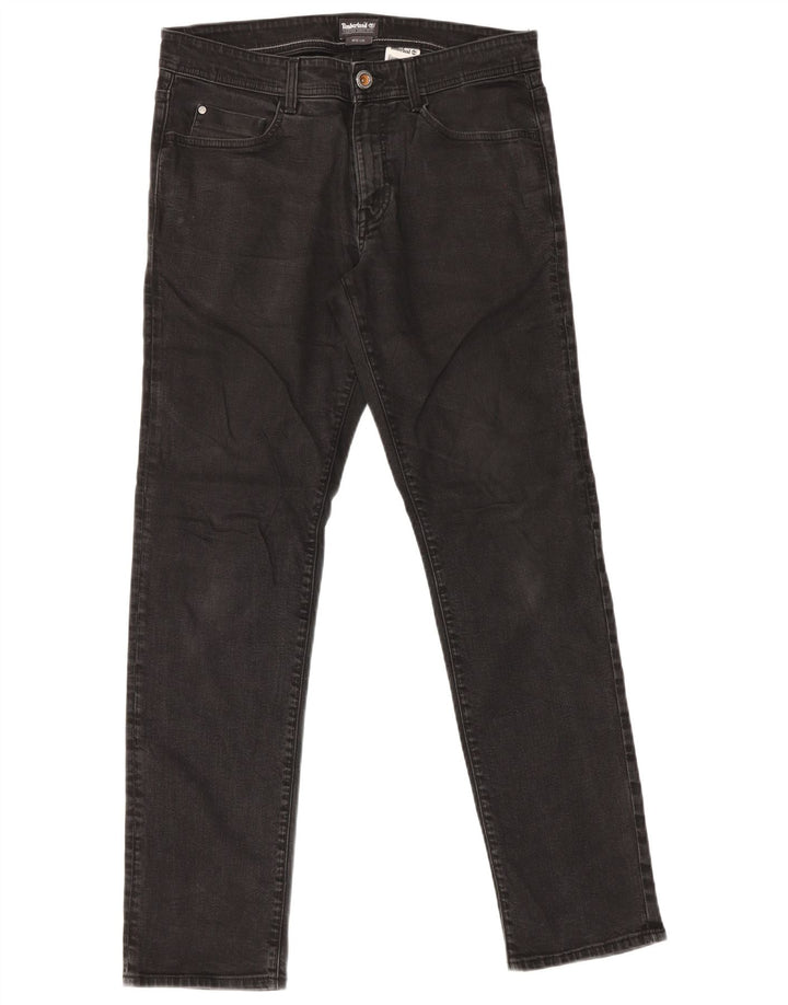 Timberland Mens Slim Jeans W32 L32 Black Cotton