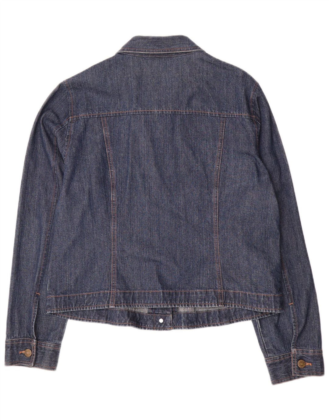Giacca di jeans da donna Laura Ashley UK 16 grande cotone blu