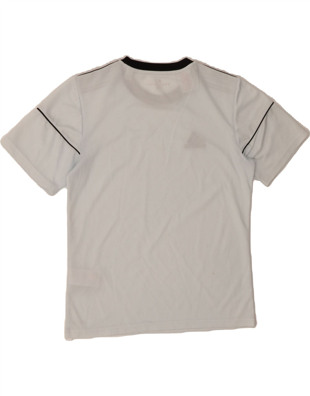 ADIDAS Boys Climalite T-Shirt Top 13-14 Years White Polyester Vintage Adidas and Second-Hand Adidas from Messina Hembry 
