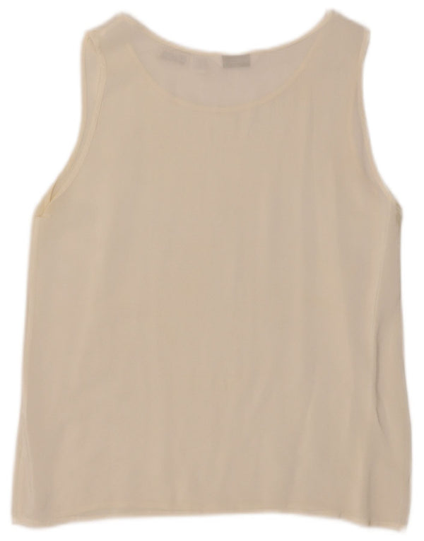 Saint George Chemisier sans manches pour femme UK 42 Medium Blanc cassé